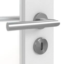 HÖRMANN Doppelflügeltür Pure 1 Bütte Weiß Duradecor DesignLine Mit Lichtausschnitt Schlossseite Mit Zarge -Türen Verkauf 3.1 fluegeltueren pure 1 s buette weiss 192138 detail oberflaeche 1