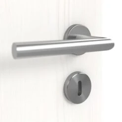 HÖRMANN Doppelflügeltür Pure 1 Gebürstetes Weiß Duradecor DesignLine Mit Lichtausschnitt Quer Mit Zarge -Türen Verkauf 3.1 fluegeltueren pure cross 1 gebuerstetes weiss 192239 detail oberflaeche