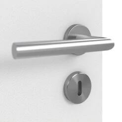 HÖRMANN Doppelflügeltür Pure 2 Bütte Weiß Duradecor DesignLine Mit Lichtausschnitt Quer Mit Zarge -Türen Verkauf 3.1 fluegeltueren pure cross 2 buette weiss 192274 detail oberflaeche