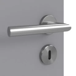 HÖRMANN Innentür Staubgrau RAL 7037 Duradecor ProLine Mit Lichtausschnitt LA 24 -Türen Verkauf 3.1 innentueren baseline duradecor glatt la 24 staubgrau 208818 detail oberflaeche