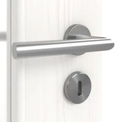 HÖRMANN Innentür Gebürstetes Weiß Duradecor ProLine Mit Lichtausschnitt LA 24 Schlossseitig -Türen Verkauf 3.1 innentueren baseline duradecor struktur la 24 s gebuerstetes weiss 211768 detail oberflaeche