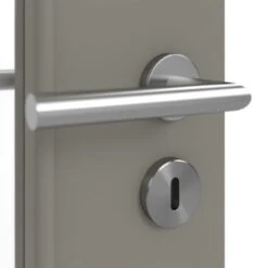 HÖRMANN Innentür Staubgrau RAL 7037 Lack ProLine Mit Lichtausschnitt LA-24 Schlossseitig -Türen Verkauf 3.1 innentueren baseline la 24 s ral7037 225529 detail oberflaeche