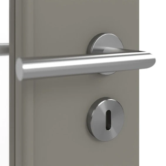 HÖRMANN Innentür Staubgrau RAL 7037 Mattlack ProLine Mit Lichtausschnitt LA 24 Schlossseitig 6 HÖRMANN Innentür Staubgrau RAL 7037 Mattlack ProLine Mit Lichtausschnitt LA 24 Schlossseitig - Image 6