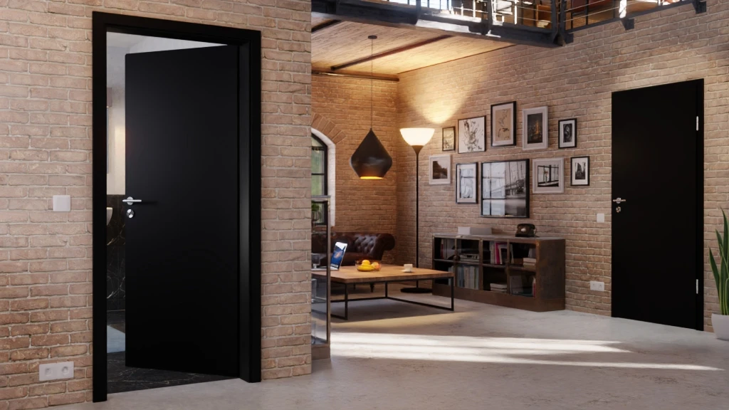 HÖRMANN Innentür Schwarz RAL 9005 Lack ProLine 2 HÖRMANN Innentür Schwarz RAL 9005 Lack ProLine - Image 2