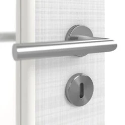 HÖRMANN Innentür Leinen Weiß Duradecor Proline Concepto Mit Lichtausschnitt LA 11 -Türen Verkauf 3.1 innentueren concepto la 11 leinen weiss 187621 detail oberflaeche