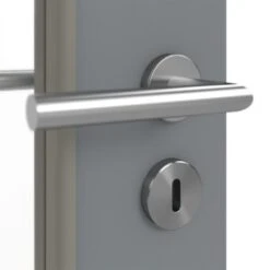 HÖRMANN Innentür Ultramatt Staubgrau Duradecor Proline Concepto Mit Lichtausschnitt LA 11 -Türen Verkauf 3.1 innentueren concepto la 11 ultramatt staubgrau 226308 detail oberflaeche