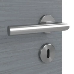 HÖRMANN Innentür Schiefer Staubgrau Duradecor Proline Concepto Mit Lichtausschnitt LA 24 Bandseitig -Türen Verkauf 3.1 innentueren concepto la 24 b cross schiefer staubgrau 226263 detail oberflaeche 1