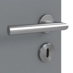 HÖRMANN Innentür Ultramatt Staubgrau Duradecor Proline Concepto Mit Lichtausschnitt LA 24 Bandseitig -Türen Verkauf 3.1 innentueren concepto la 24 b ultramatt staubgrau 226309 detail oberflaeche