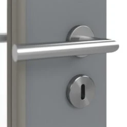 HÖRMANN Innentür Ultramatt Staubgrau Duradecor Proline Concepto Mit Lichtausschnitt LA 24 Schlossseitig -Türen Verkauf 3.1 innentueren concepto la 24 s ultramatt staubgrau 226311 detail oberflaeche