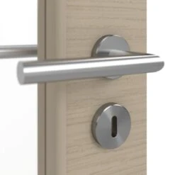 HÖRMANN Innentür Schiefer Taupe Duradecor Proline Concepto Mit Lichtausschnitt LA 27 -Türen Verkauf 3.1 innentueren concepto la 27 cross schiefer taupe 187609 detail oberflaeche 1