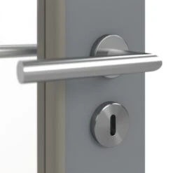 HÖRMANN Innentür Ultramatt Staubgrau Duradecor Proline Concepto Mit Lichtausschnitt LA 27 -Türen Verkauf 3.1 innentueren concepto la 27 ultramatt staubgrau 226312 detail oberflaeche