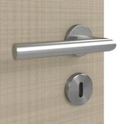 HÖRMANN Innentür Leinen Taupe Duradecor Proline Concepto Mit Lichtausschnitt LA 4 -Türen Verkauf 3.1 innentueren concepto la 4 leinen taupe 187653 detail oberflaeche 1