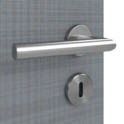 HÖRMANN Innentür Leinen Staubgrau Duradecor Proline Concepto Mit Lichtausschnitt LA 5 -Türen Verkauf 3.1 innentueren concepto la 5 leinen staubgrau 226210 detail oberflaeche