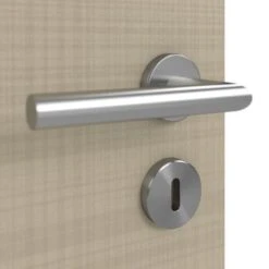 HÖRMANN Innentür Leinen Taupe Duradecor Proline Concepto Mit Lichtausschnitt LA 5 -Türen Verkauf 3.1 innentueren concepto la 5 leinen taupe 187654 detail oberflaeche 1