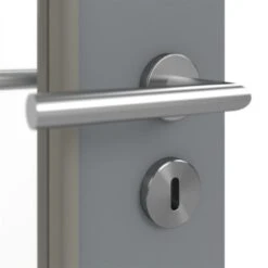 HÖRMANN Innentür Ultramatt Staubgrau Duradecor Proline Concepto Mit Lichtausschnitt LA 7 -Türen Verkauf 3.1 innentueren concepto la 7 ultramatt staubgrau 226304 detail oberflaeche