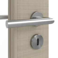 HÖRMANN Innentür Leinen Taupe Duradecor Proline Concepto Mit Lichtausschnitt LA 8 -Türen Verkauf 3.1 innentueren concepto la 8 leinen taupe 187657 detail oberflaeche 1