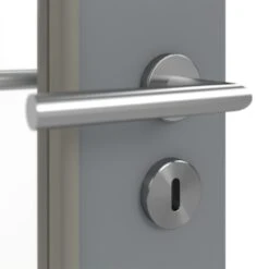 HÖRMANN Innentür Ultramatt Staubgrau Duradecor Proline Concepto Mit Lichtausschnitt LA 8 -Türen Verkauf 3.1 innentueren concepto la 8 ultramatt staubgrau 226305 detail oberflaeche