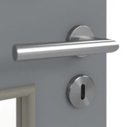 HÖRMANN Innentür Ultramatt Staubgrau Duradecor Proline Concepto Mit Lichtausschnitt LA 9 -Türen Verkauf 3.1 innentueren concepto la 9 ultramatt staubgrau 226306 detail oberflaeche