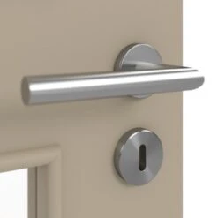 HÖRMANN Innentür Ultramatt Taupe Duradecor Proline Concepto Mit Lichtausschnitt LA 9 -Türen Verkauf 3.1 innentueren concepto la 9 ultramatt taupe 187554 detail oberflaeche 1