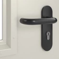 HÖRMANN Innentür-Set Stahl Mehrzwecktür D65-1 OD Mit Lichtausschnitt LA-B1 Inkl. Blockzarge -Türen Verkauf 3.1 innentueren d 65 la b1 ral9002 170042 detail oberflaeche