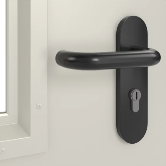 HÖRMANN Innentür-Set Stahl Mehrzwecktür D65-1 OD Mit Lichtausschnitt LA-B2 Inkl. Eckzarge 5 HÖRMANN Innentür-Set Stahl Mehrzwecktür D65-1 OD Mit Lichtausschnitt LA-B2 Inkl. Eckzarge - Image 5