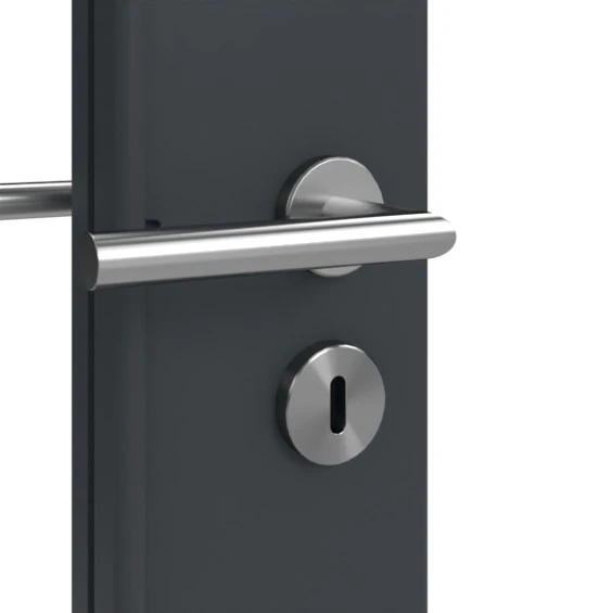 HÖRMANN Innentür Groove 34 Anthrazit RAL 7016 Lack DesignLine Mit Lichtausschnitt LA 24 Schlossseitig 2 HÖRMANN Innentür Groove 34 Anthrazit RAL 7016 Lack DesignLine Mit Lichtausschnitt LA 24 Schlossseitig - Image 2