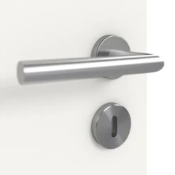 HÖRMANN Doppelflügeltür Verkehrsweiß RAL 9016 Duradecor ProLine Mit Lichtausschnitt LA 10 Mit Zarge -Türen Verkauf 3.1 fluegeltueren baseline duradecor glatt la 10 ral9016 159250 detail oberflaeche