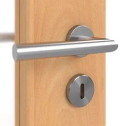 HÖRMANN Doppelflügeltür Französische Buche Duradecor ProLine Mit Lichtausschnitt LA-DIN Mit Zarge -Türen Verkauf 3.1 fluegeltueren baseline duradecor glatt la din franzoesische buche 159364 detail oberflaeche