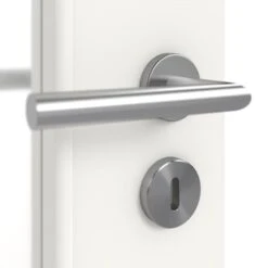 HÖRMANN Doppelflügeltür Verkehrsweiß RAL 9016 Duradecor ProLine Mit Lichtausschnitt LA-DIN Mit Zarge -Türen Verkauf 3.1 fluegeltueren baseline duradecor glatt la din ral9016 159247 detail oberflaeche