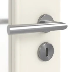 HÖRMANN Doppelflügeltür Reinweiß RAL 9010 Lack ProLine Mit Lichtausschnitt LA-DIN Mit Zarge -Türen Verkauf 3.1 fluegeltueren baseline lack la din ral9010 159346 detail oberflaeche