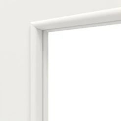 HÖRMANN Doppelflügeltür Verkehrsweiß RAL 9016 Duradecor ProLine Mit Lichtausschnitt LA 24 Schlossseitig Mit Zarge -Türen Verkauf 3.2 fluegeltueren baseline duradecor glatt la 24 s ral9016 211807 detail la