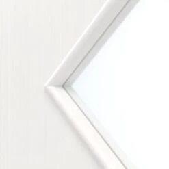 HÖRMANN Doppelflügeltür Gebürstetes Weiß Duradecor ProLine Mit Lichtausschnitt LA 6 Raute Mit Zarge -Türen Verkauf 3.2 fluegeltueren baseline la 6 gebuerstetes weiss 214834 detail la 1