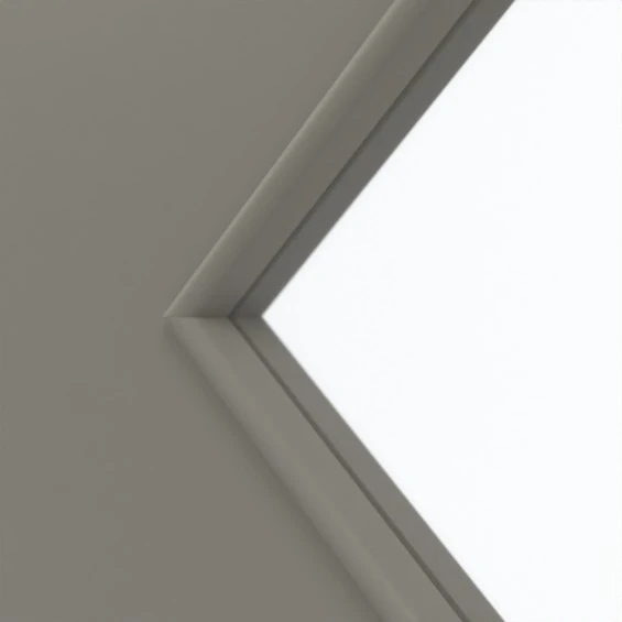 HÖRMANN Doppelflügeltür Staubgrau RAL 7037 Lack ProLine Mit Lichtausschnitt LA-6 Raute Mit Zarge 5 HÖRMANN Doppelflügeltür Staubgrau RAL 7037 Lack ProLine Mit Lichtausschnitt LA-6 Raute Mit Zarge - Image 5