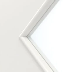 HÖRMANN Doppelflügeltür Verkehrsweiß RAL 9016 Lack ProLine Mit Lichtausschnitt LA 6 Raute Mit Zarge -Türen Verkauf 3.2 fluegeltueren baseline la 6 ral9016 214846 detail la 1