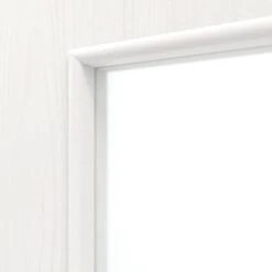 HÖRMANN Doppelflügeltür Gebürstetes Weiß Duradecor ProLine Mit Lichtausschnitt LA 7 Mit Zarge -Türen Verkauf 3.2 fluegeltueren baseline la 7 gebuerstetes weiss 214909 detail la 3