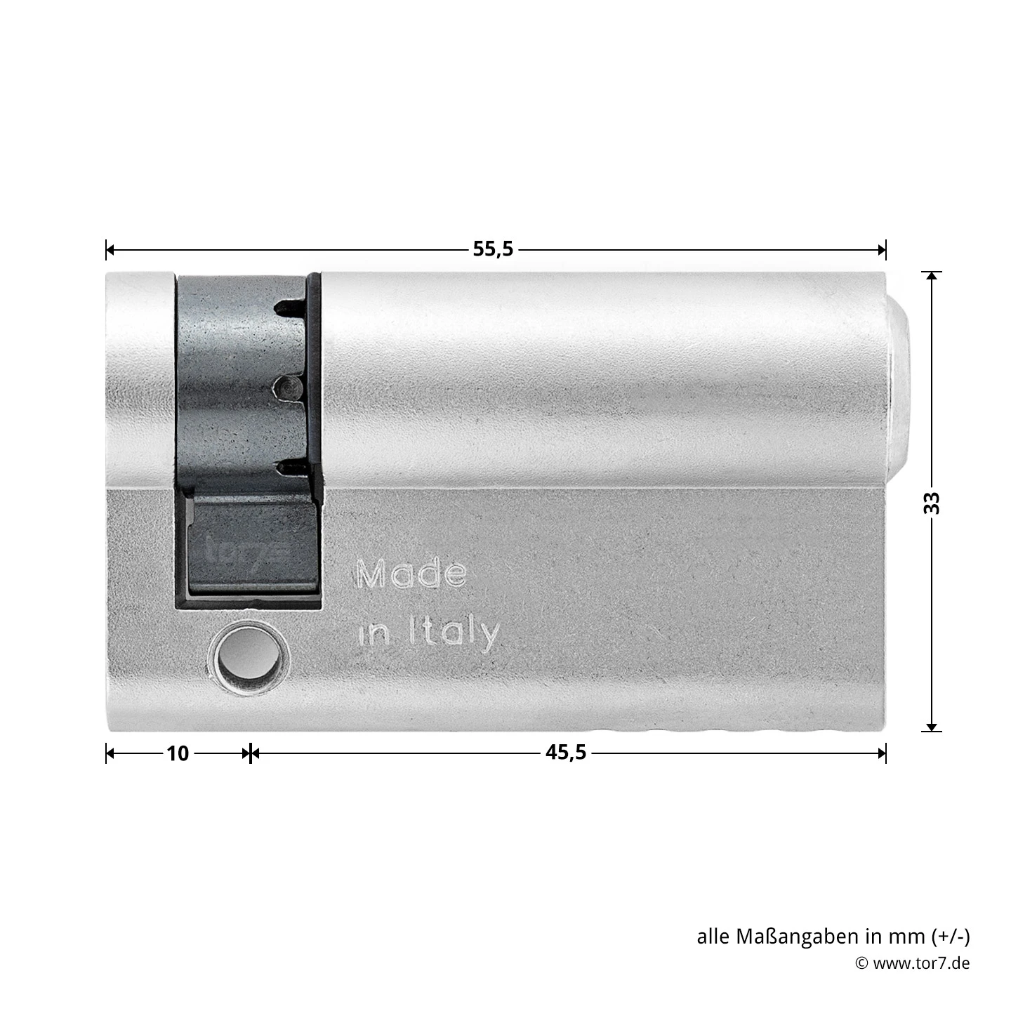 Hörmann Profil-Halbzylinder, 45,5 + 10 Mm, Links, TS 16 7 Hörmann Profil-Halbzylinder, 45,5 + 10 Mm, Links, TS 16 - Image 7