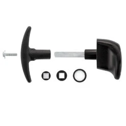 Hörmann Torgriffgarnitur Schwarz, Stiftlänge 73,5 Mm, TS 0,75/1,5/3 -Türen Verkauf 3024989 hoermann torgriffgarnitur schwarz stiftlaenge 73 5 mm ts 075 15 3 deteilansicht