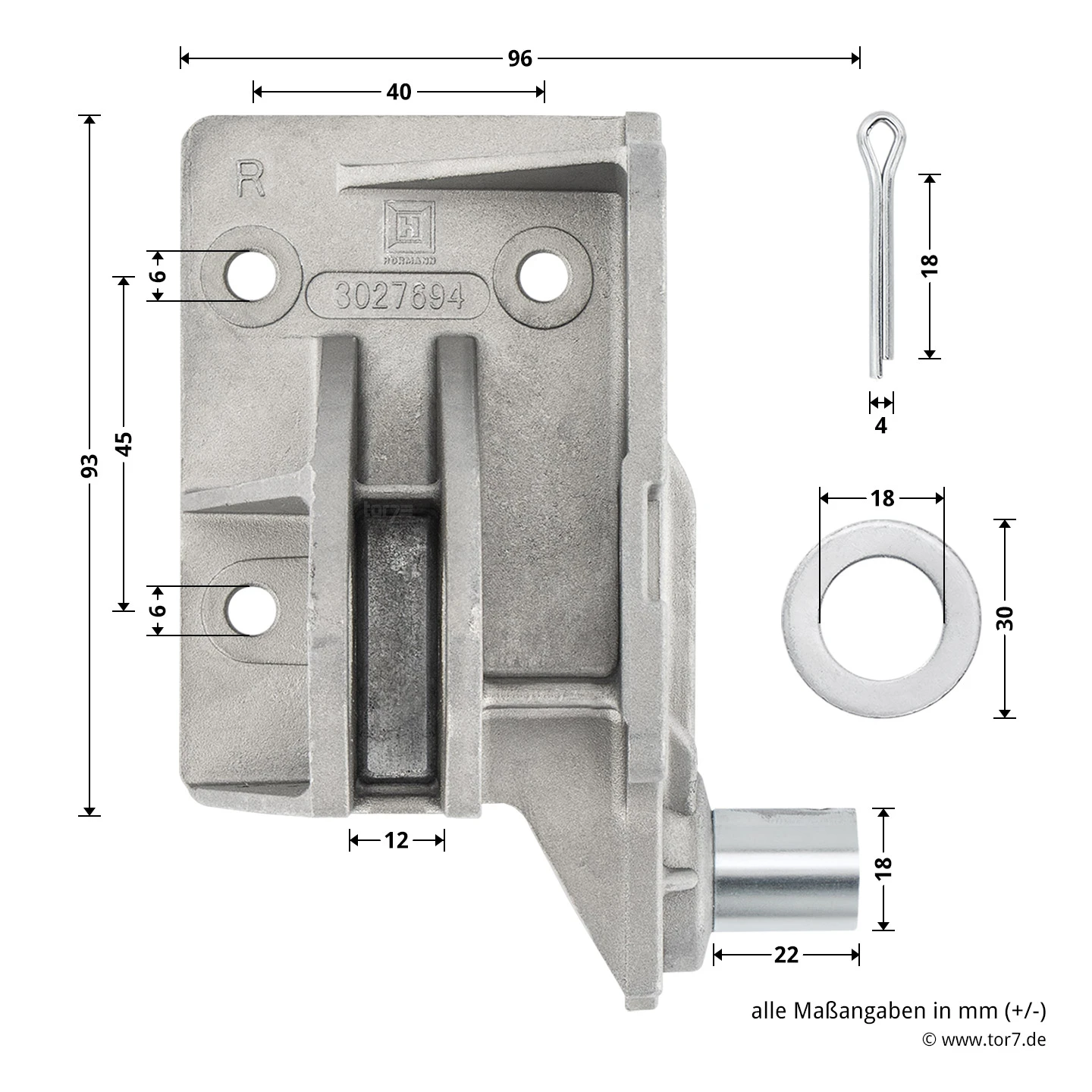 Hörmann Aufsetzstück, Beschlagsart N, Rechts 4 Hörmann Aufsetzstück, Beschlagsart N, Rechts - Image 4