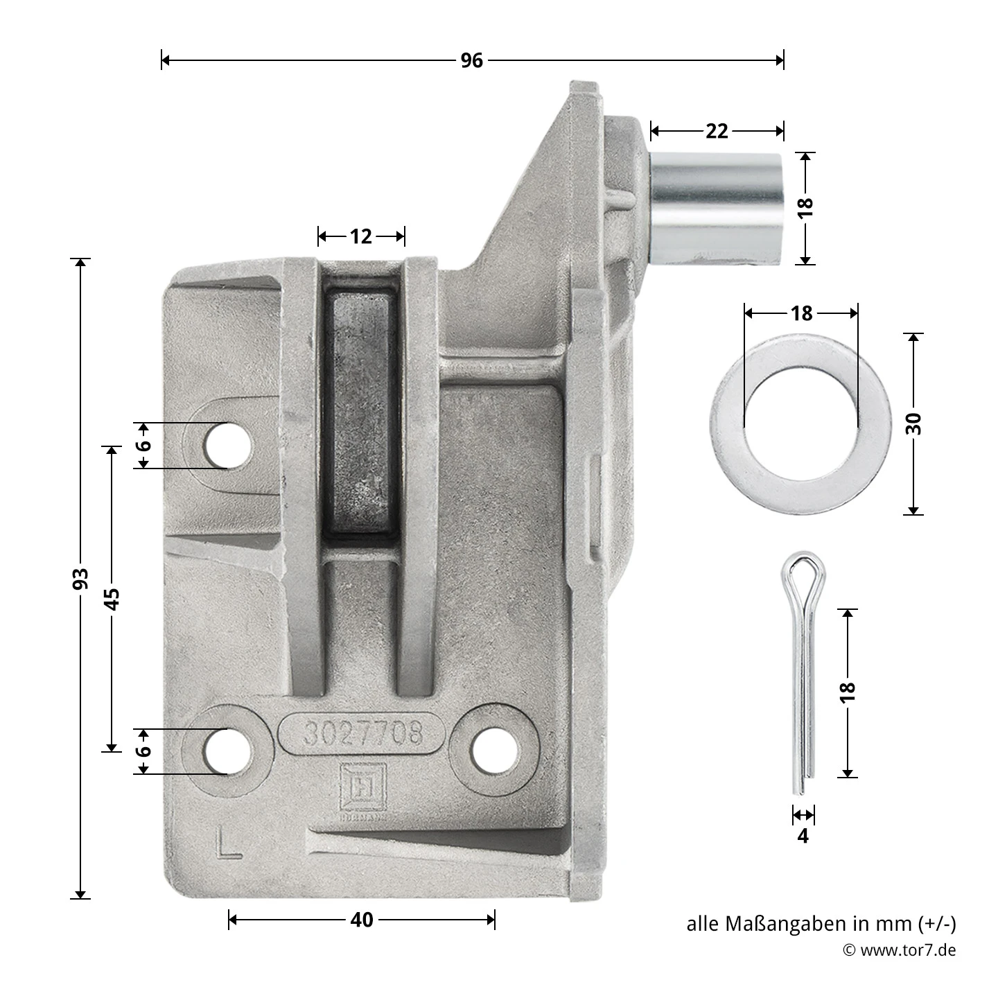 Hörmann Aufsetzstück, Beschlagsart N, Links 4 Hörmann Aufsetzstück, Beschlagsart N, Links - Image 4