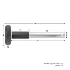 Hörmann Laufrolle Mit Kugellager Und Splintbohrung -Türen Verkauf 3040122 hoermann laufrolle typ ks kugellager splintbohrung verzinkt bemassung
