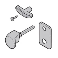 Hörmann Torgriffgarnitur, TS 42,5 Mm, Edelstahl Gebürstet, PZ -Türen Verkauf 3059741 hoermann torgriffgarnitur skizze