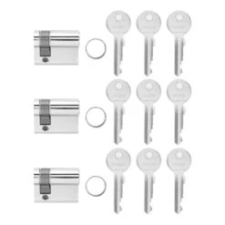 Hörmann Profilhalbzylinder, Gleichschließend, 3 Stück 10 Hörmann Profilhalbzylinder, Gleichschließend, 3 Stück -Türen Verkauf 436121 hoermann gleichschliessende profilhalbzylinder 3stueck lieferumfang