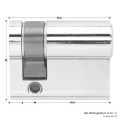 Hörmann Profilhalbzylinder, Gleichschließend, 3 Stück 11 Hörmann Profilhalbzylinder, Gleichschließend, 3 Stück -Türen Verkauf 436121 hoermann gleichschliessende profilhalbzylinder 3stueck masse