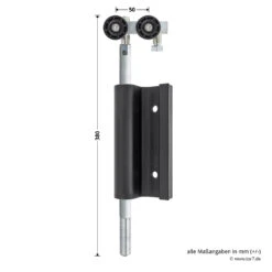 Hörmann Entlastungsrolle Mit Einfach-Bandteil 360 Mm, M12, DIN Rechts, Zwischenliegend -Türen Verkauf 772636 hoermann entlastungsrolle mit einfach bandteil 360mm m12 din rechts zwischenliegend masse bild 1