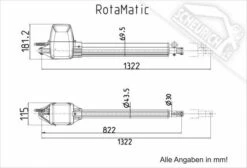 Hörmann RotaMatic 2 Serie 3 BiSecur Mit Heizung Drehtorantrieb Für Drehtore Max. 220 Kg -Türen Verkauf antrieb rotamatic 2 1 1
