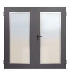 HÖRMANN Innentür-Set 2-flg. Innentür OIT 40-2 Mit Lichtausschnitt LA-B8 Inkl. Eckzarge -Türen Verkauf db 703 dunkelgrau 11