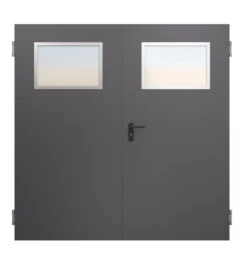 HÖRMANN Innentür-Set 2-flg. Innentür OIT 40-2 Mit Lichtausschnitt LA-B5 Inkl. Eckzarge -Türen Verkauf db 703 dunkelgrau 9