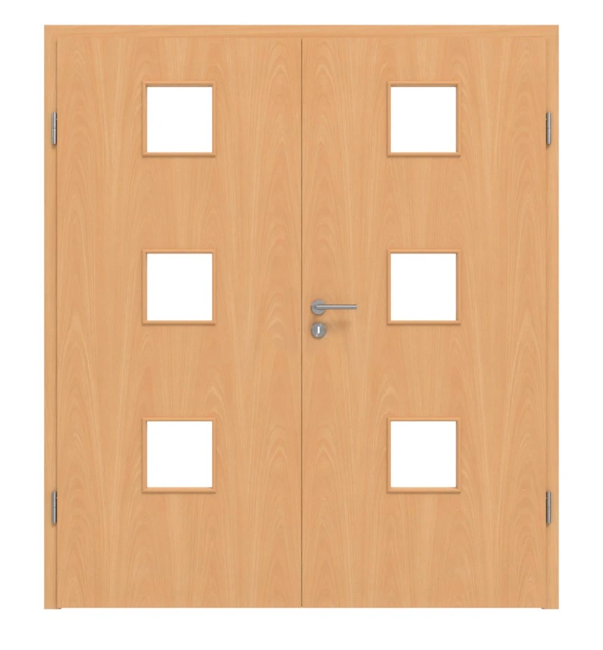 HÖRMANN Doppelflügeltür Französische Buche Duradecor ProLine Mit Lichtausschnitt LA 10 Mit Zarge 1 HÖRMANN Doppelflügeltür Französische Buche Duradecor ProLine Mit Lichtausschnitt LA 10 Mit Zarge