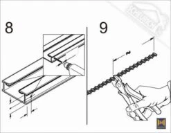 Hörmann Führungsschienen-Kürzungs-Set -Türen Verkauf fuehrungsschiene kuerzungs set 8 9 1