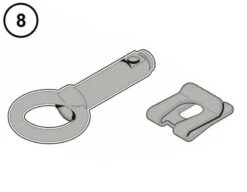 8 - Hörmann Notentriegelung Für RotaMatic / P / PL / Akku